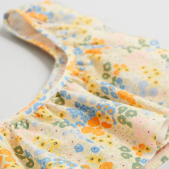 NWT & Other Stories Floral Ruffle Bikini Top - Picture 5 of 6